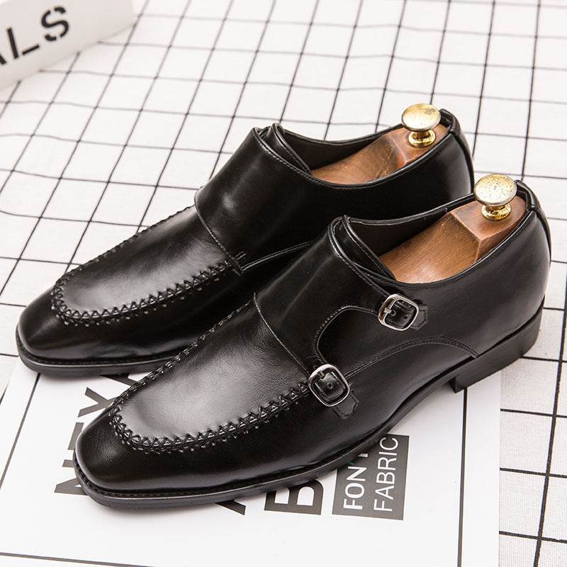 Men's British retro dress shoes - Mubimart