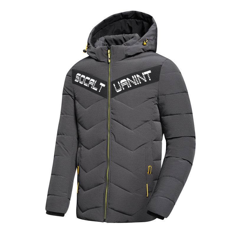 Casual hooded down jacket - Mubimart