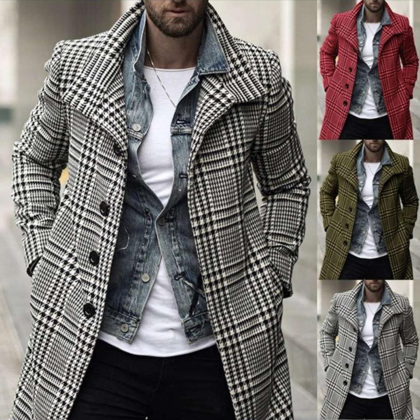 Woolen coat men's jacket