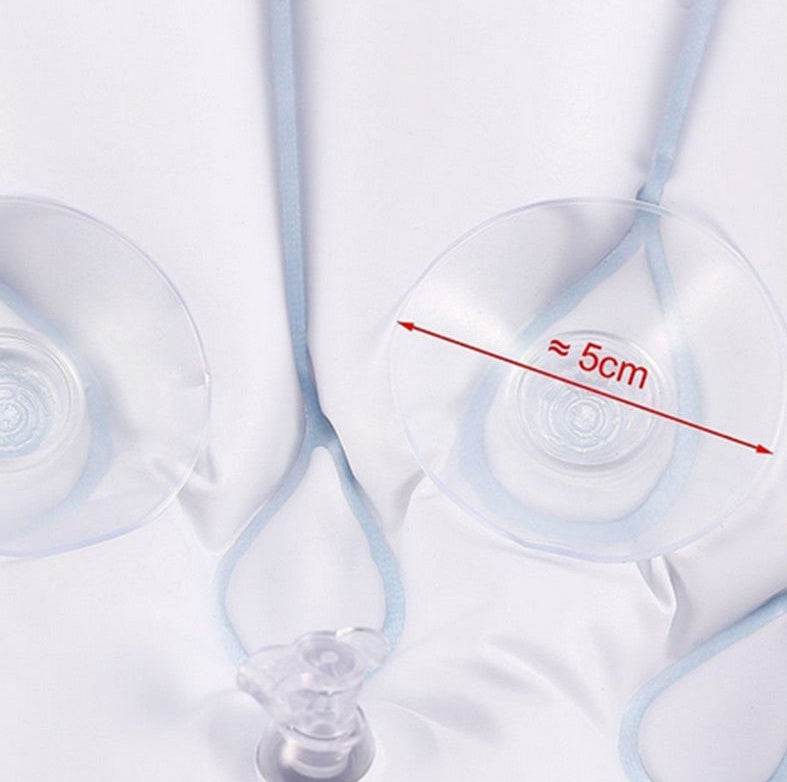 Household inflatable bath pillow with suction cup bath pillow - Mubimart