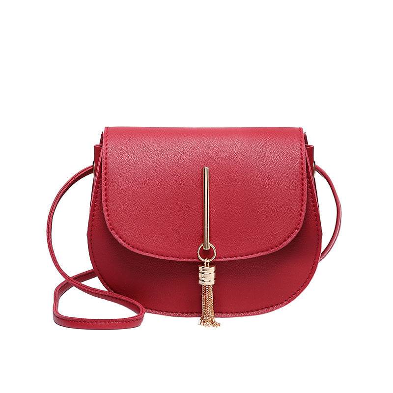 Shoulder bag tassel round bag women bag - Mubimart