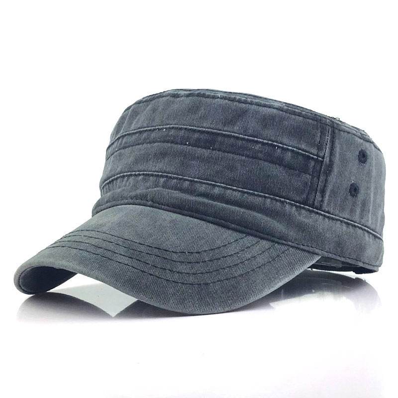 Flat cap male military cap hat - Mubimart