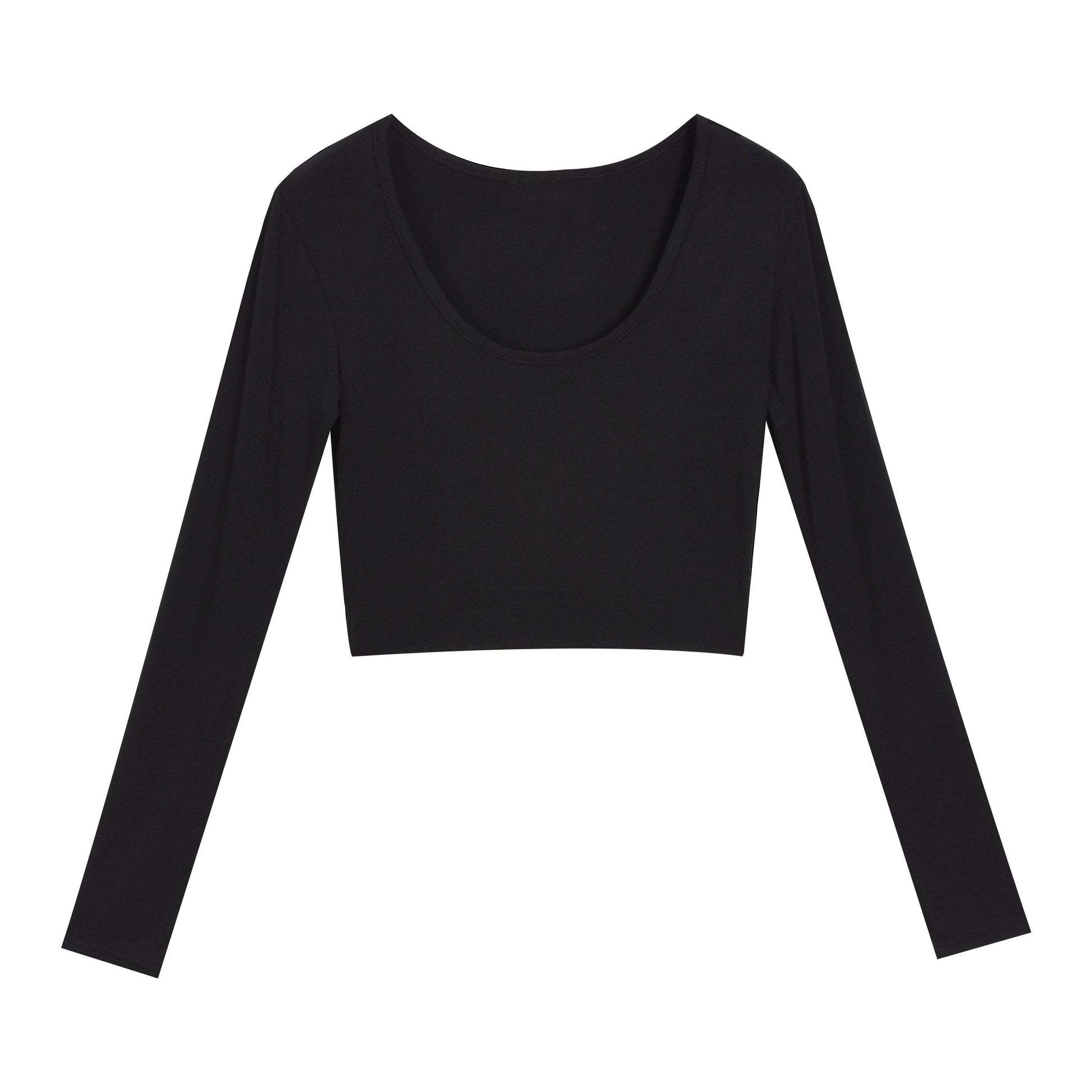 Short long sleeve T-shirt for women - Mubimart