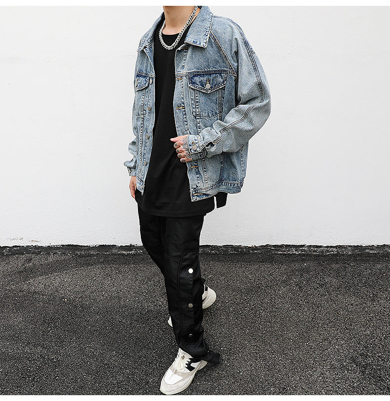 Loose denim jacket