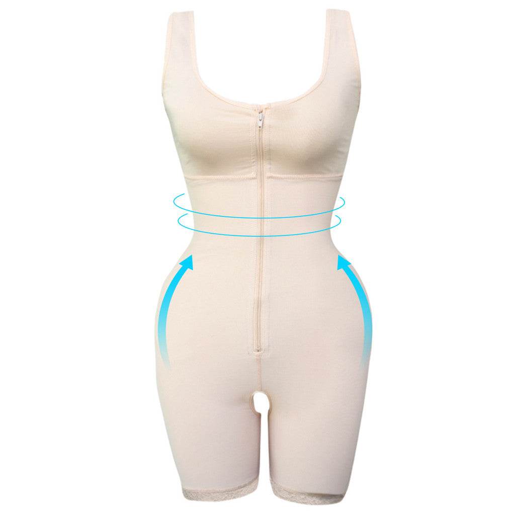 Women's Zipper Slimming Bodysuit Shapewear - Mubimart