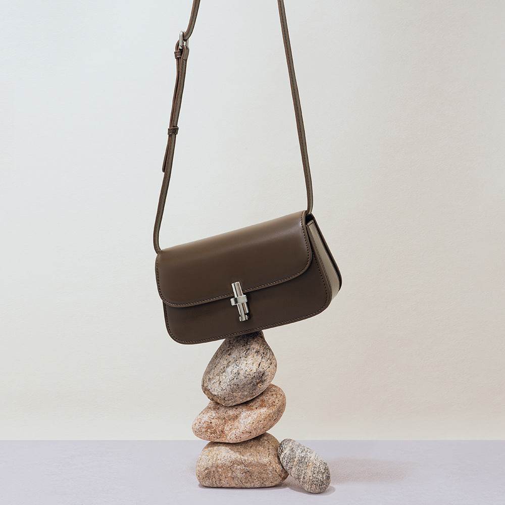 All-matching Genuine Leather Crossbody Bag For Women - Mubimart