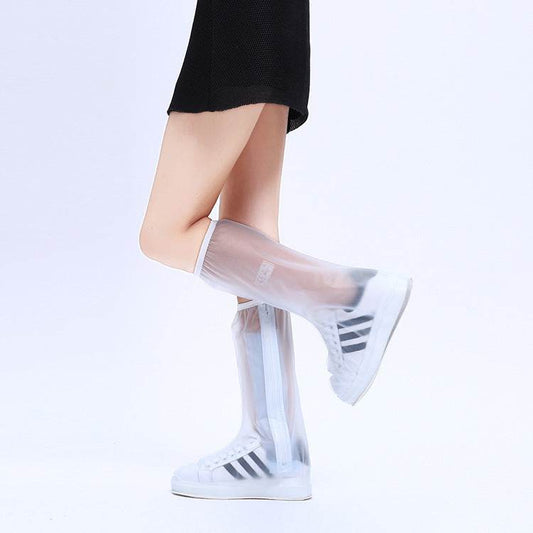 Waterproof shoe cover high tube rain boots - Mubimart