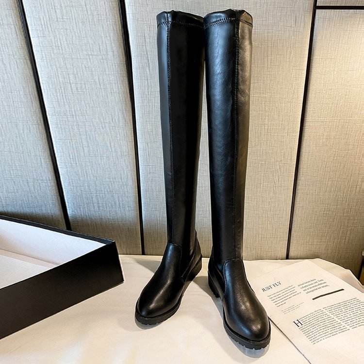 Over-the-knee Boots Thin Tall Flat-bottomed - Mubimart