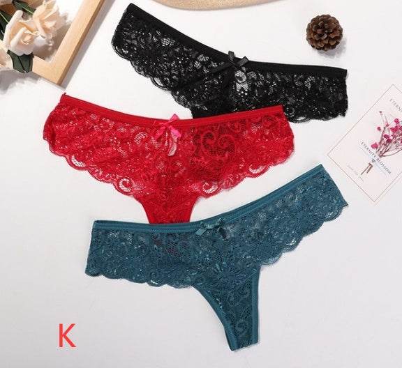 Woman Sexy Lace Thong - Mubimart