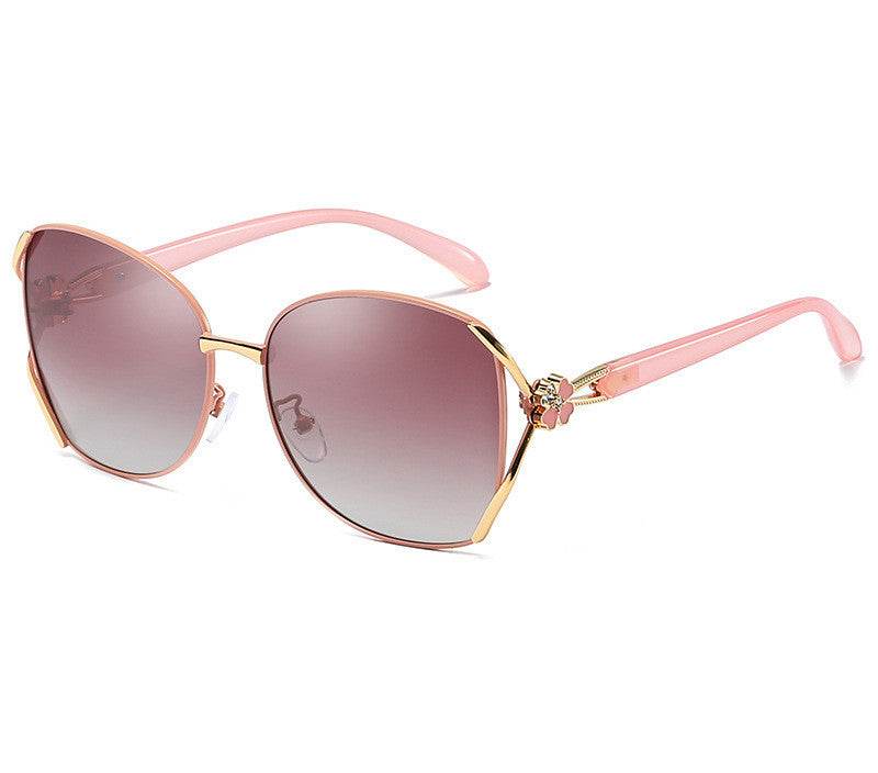 Ladies Polarized Sunglasses Fashion Sunglasses Anti-UV Polarized Glasses - Mubimart