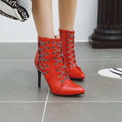 Pointed stiletto boots