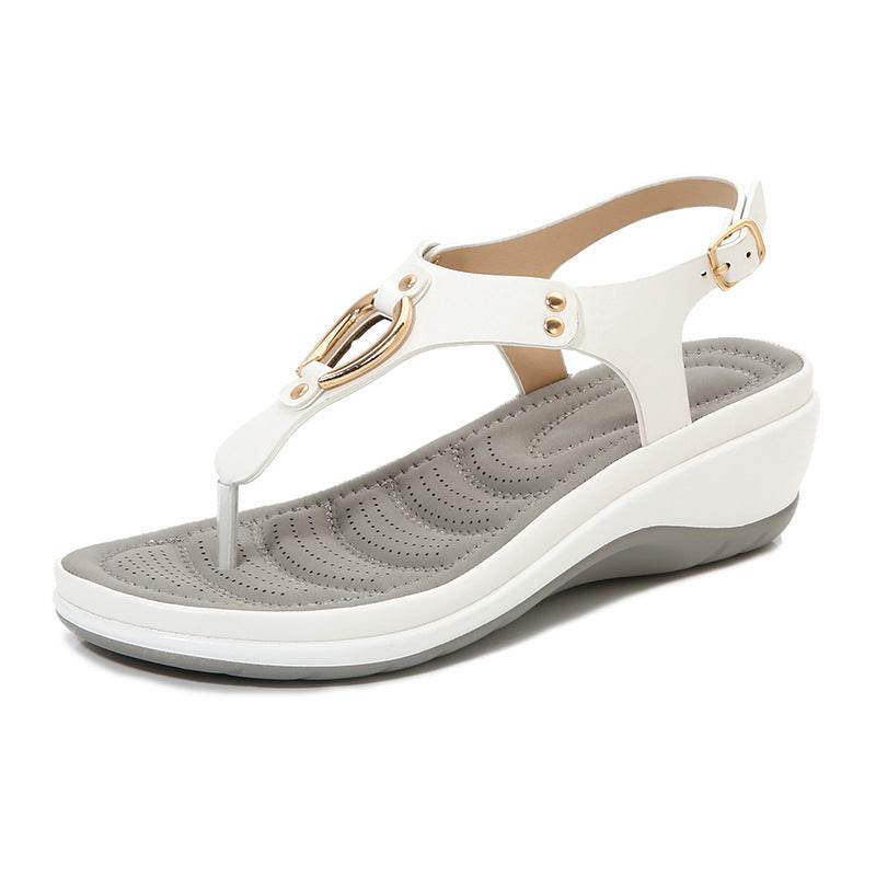 New wedge heel sandals - Mubimart