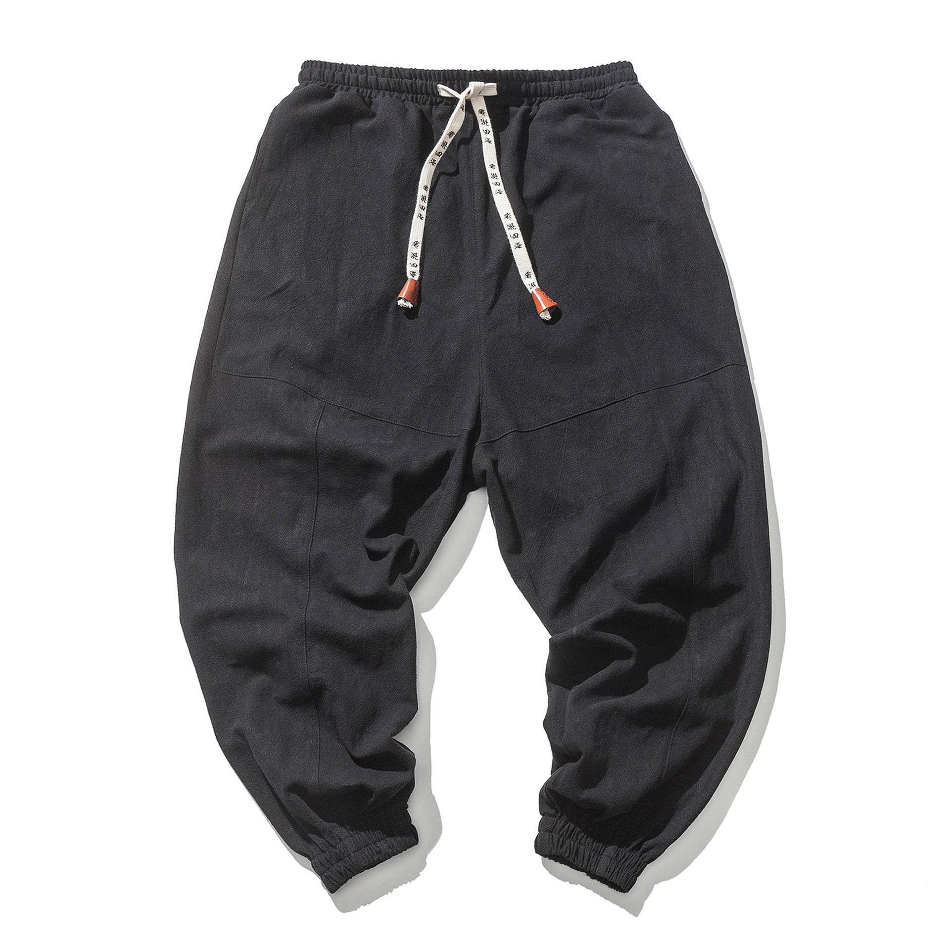 Mens Hip Hop Streetwear Gym Joggers Pants Drawstring Elastic Pockets Tapered Sweatpants - Mubimart