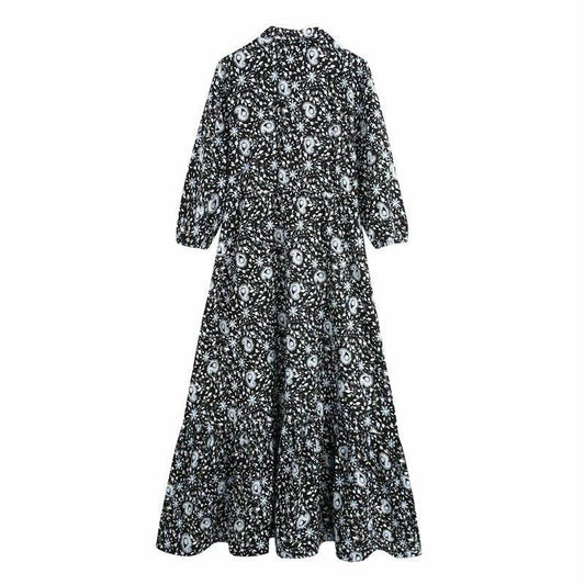 Printed shirt dress - Mubimart