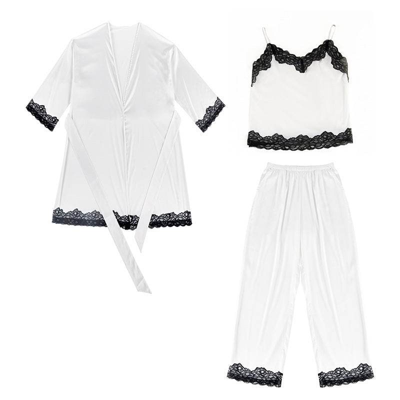 Nightgown suspender trousers lace nightgown - Mubimart