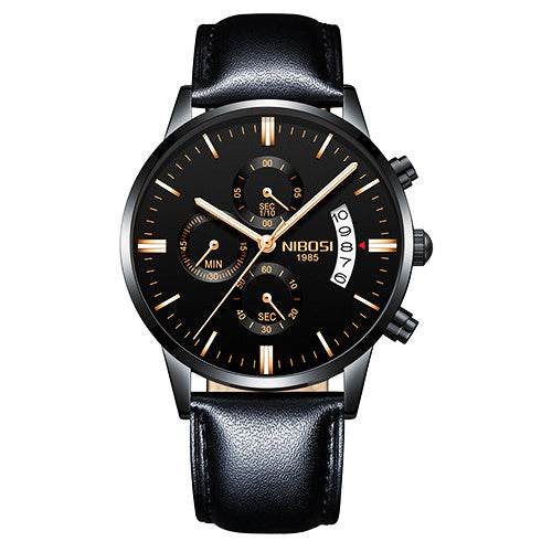 Men Watch Chronograph Sport Mens Watches Top Brand Luxury Waterproof Full Steel Quartz Gold Clock Men Relogio Masculino - Mubimart