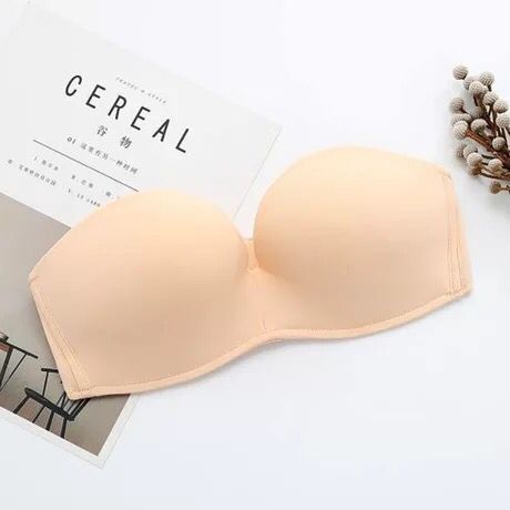 Strapless underwear invisible bra gathers anti-slip - Mubimart -  