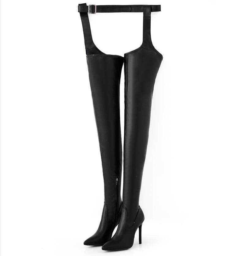 High heel sexy over-the-knee boots - Mubimart
