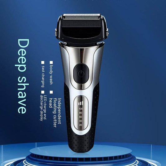 Reciprocating Three-bit Floating Shaver LED Display Rechargeable Men - Mubimart