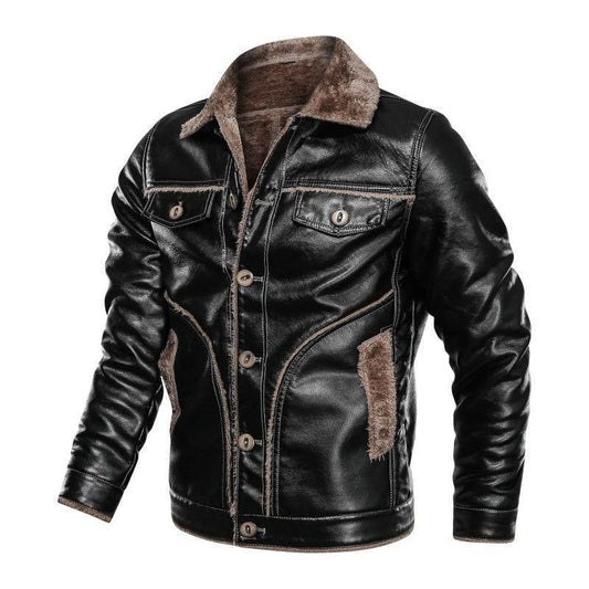 leather jacket - Mubimart