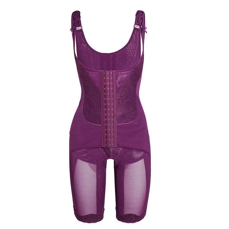 Bodysuit Buttoned Corset One-piece Shapewear - Mubimart