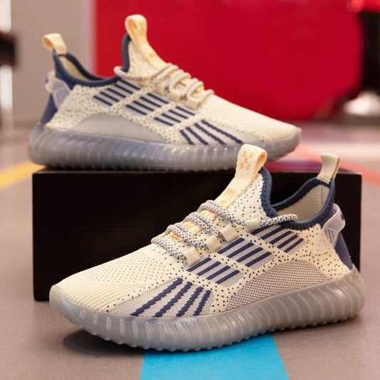 Breathable Flying Fabric Sports Shoes For Men - Mubimart