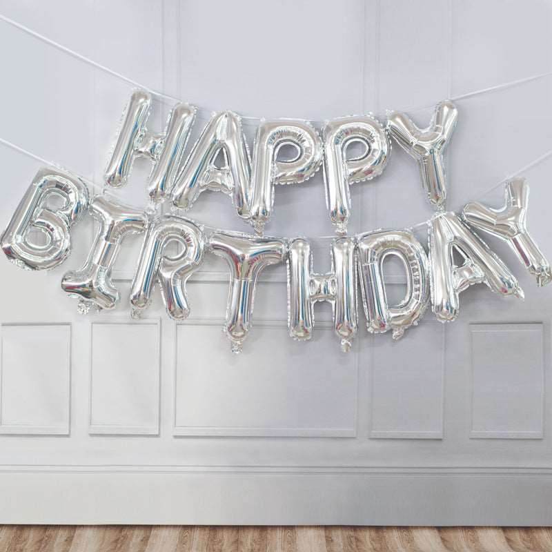 16inch Globos Birthday Balloon Decoration Rose Gold Happy Birthday Foil Ballons Set Party Kids Supplies - Mubimart