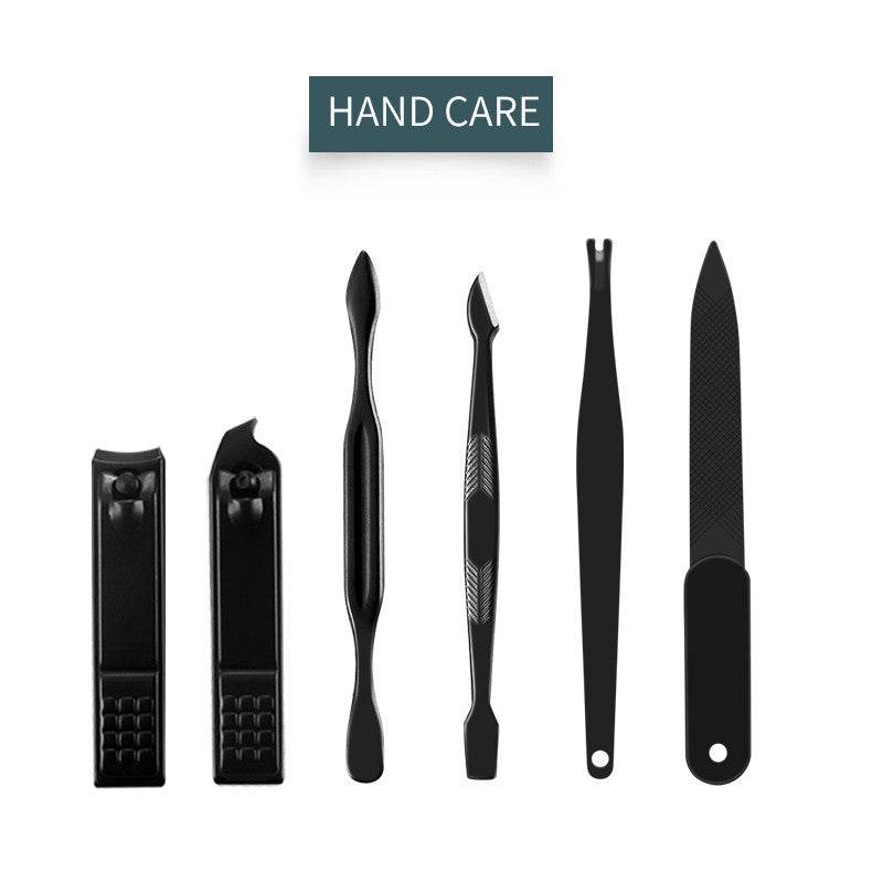 16pcs set Nail Clipper Cutter Trimmer Ear Pick Grooming Kit Manicure Set Pedicure Toe Nail Art Tools Set Kits with Bag - Mubimart