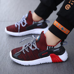 Fly Knit Double-Mesh Children's Anti-Slip Sneaker