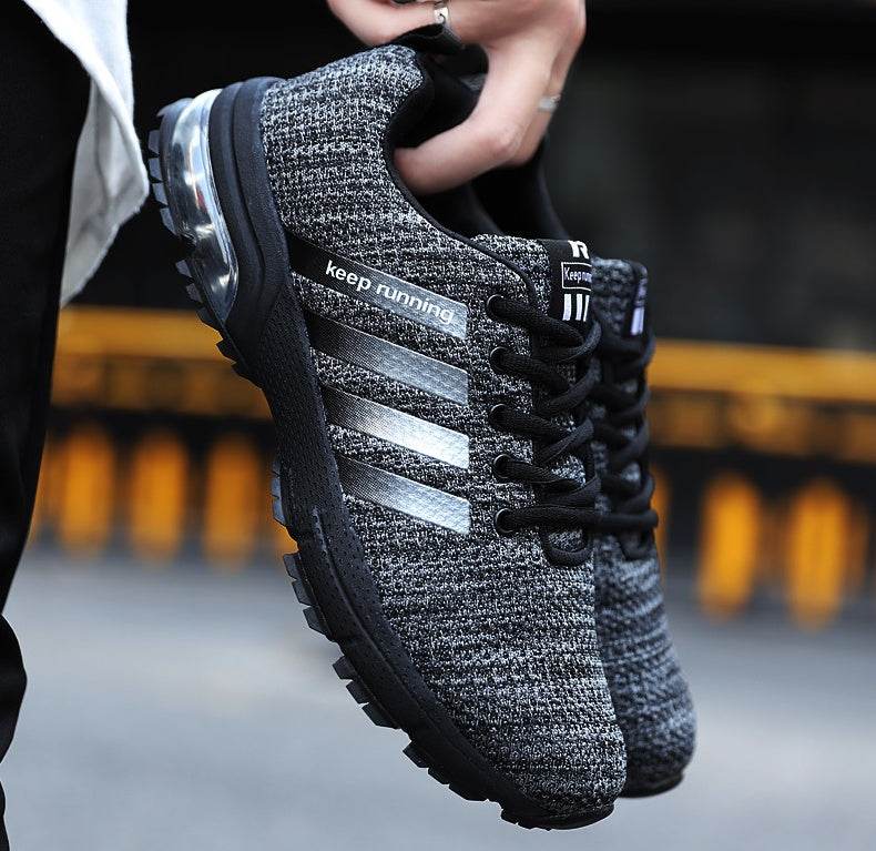 Best selling couple sports shoes breathable mesh outdoor men and women running shoes sports shoes fitness jogging shoes men - Mubimart