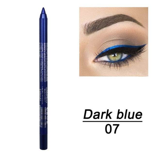1 Pc Long-lasting Eyeliner Pencil Waterproof 14 Colors - Mubimart