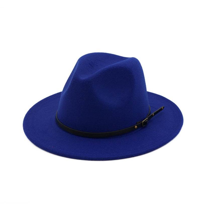 Automne et Hiver Laine Chapeau De Fedora De Mode Femme En Laine chapeau haut-de-forme Noir Chapeau Rouge Fedora Hommes L'église Panama Sombrero Chapeau - Mubimart