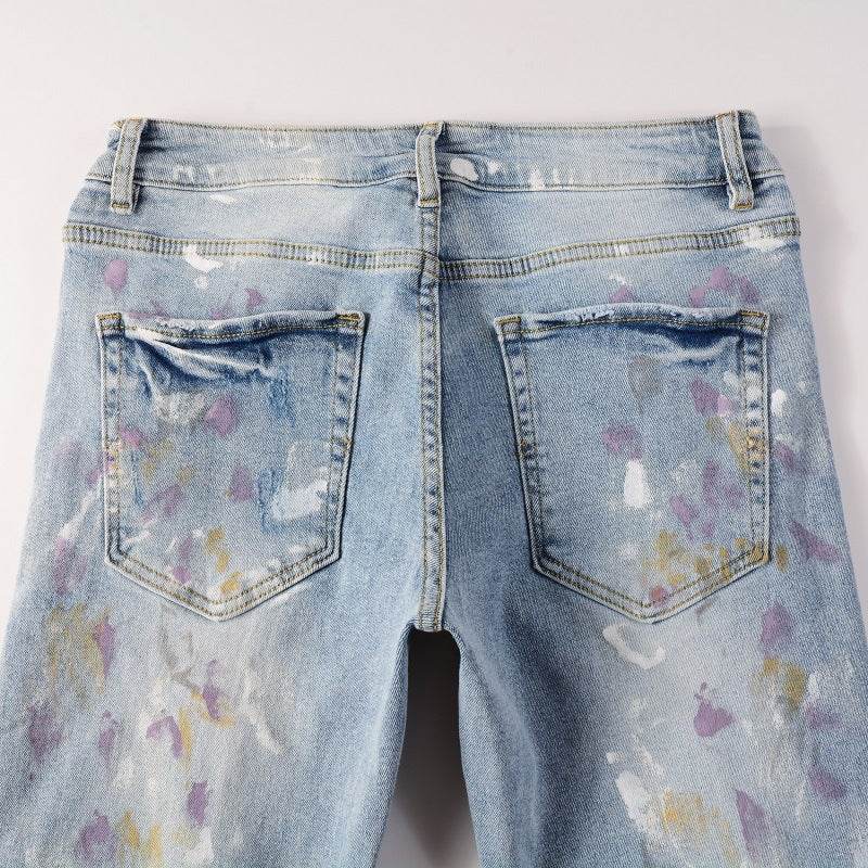 Jeans Slim Fit Skinny Pants - Mubimart