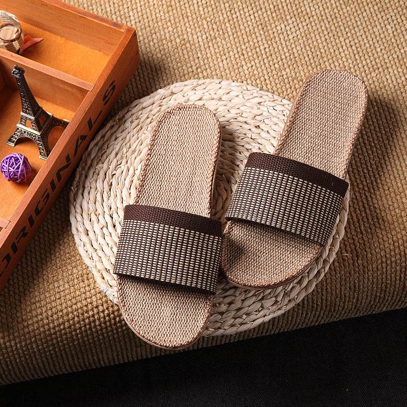 Slippers women summer home slippers couple slippers - Mubimart