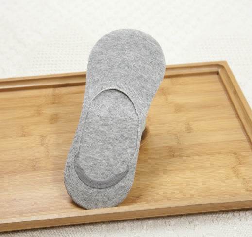 Low-back boat socks Thin section shallow mouth invisible socks spring and summer sports men's cotton socks - Mubimart