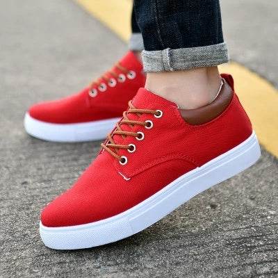 Breathable mens casual canvas sport shoes - Mubimart
