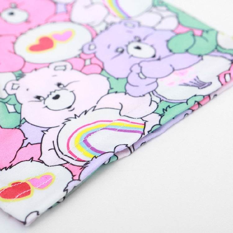 Women T Shirt Colorful Bears Crop Top Cartoon Loose Summer T-Shirt Cotton Kawaii Tshirt Summer Short Tee Letter Tops - Mubimart