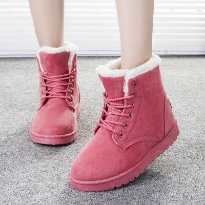 Snow Boots Street Martin Short Boots Women - Mubimart