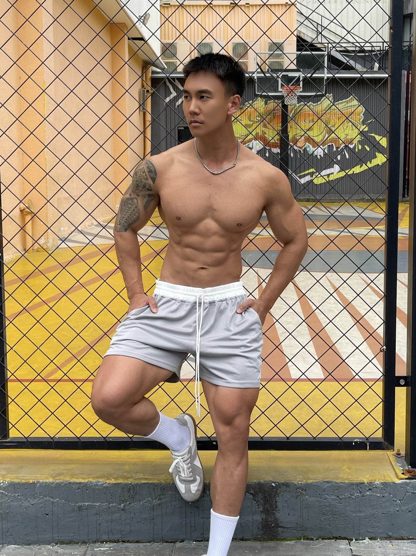 Quick-drying Breathable Pants Muscle Workout Shorts - Mubimart
