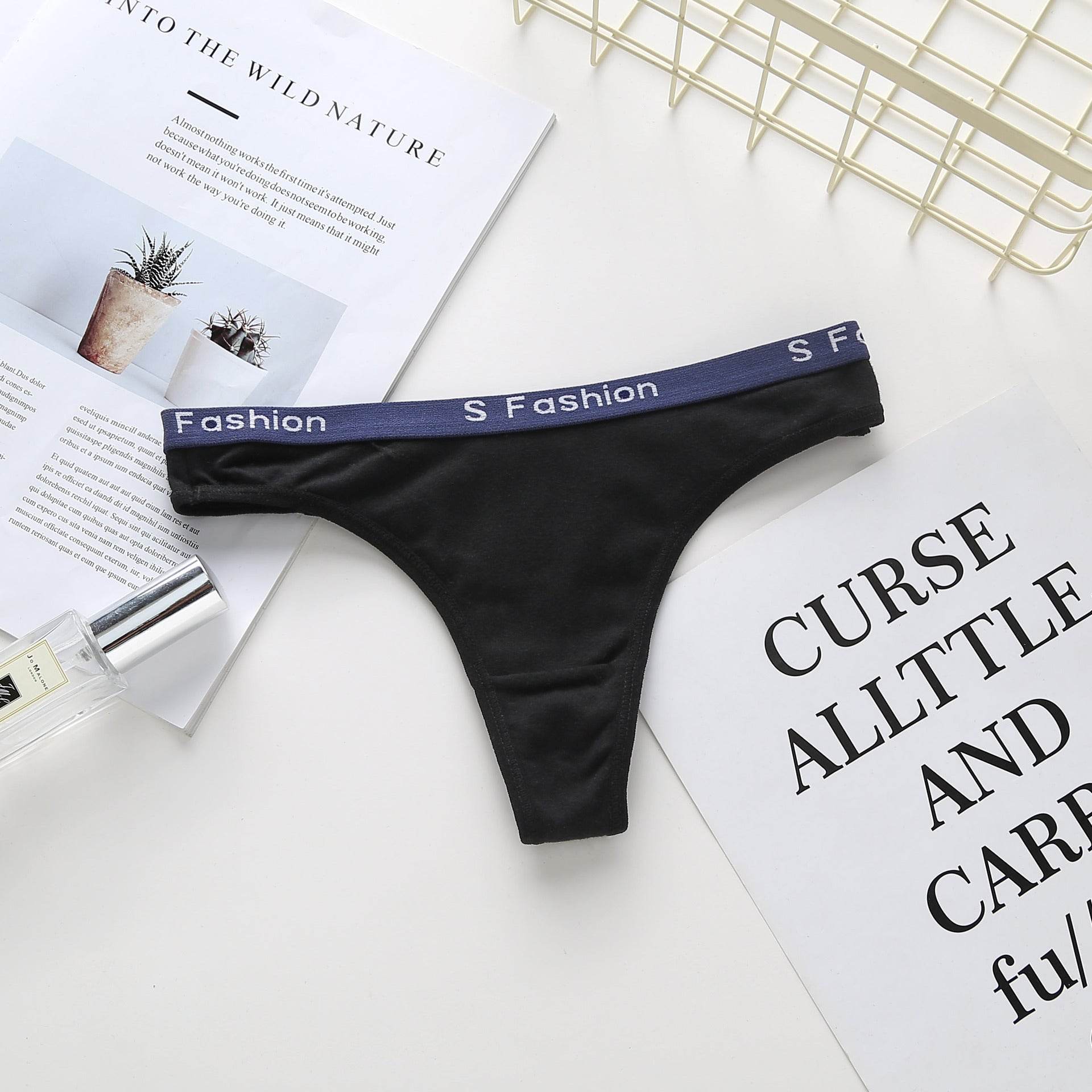 Women's cotton thong panties - Mubimart