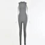 Sleeveless fitness sports jumpsuit women - Mubimart