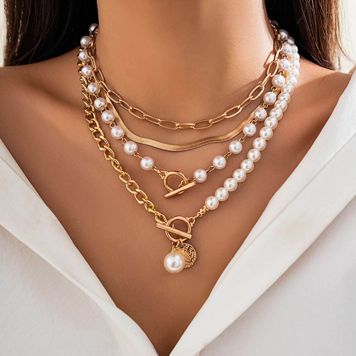 Irregular Chain Clavicle Necklace Women - Mubimart