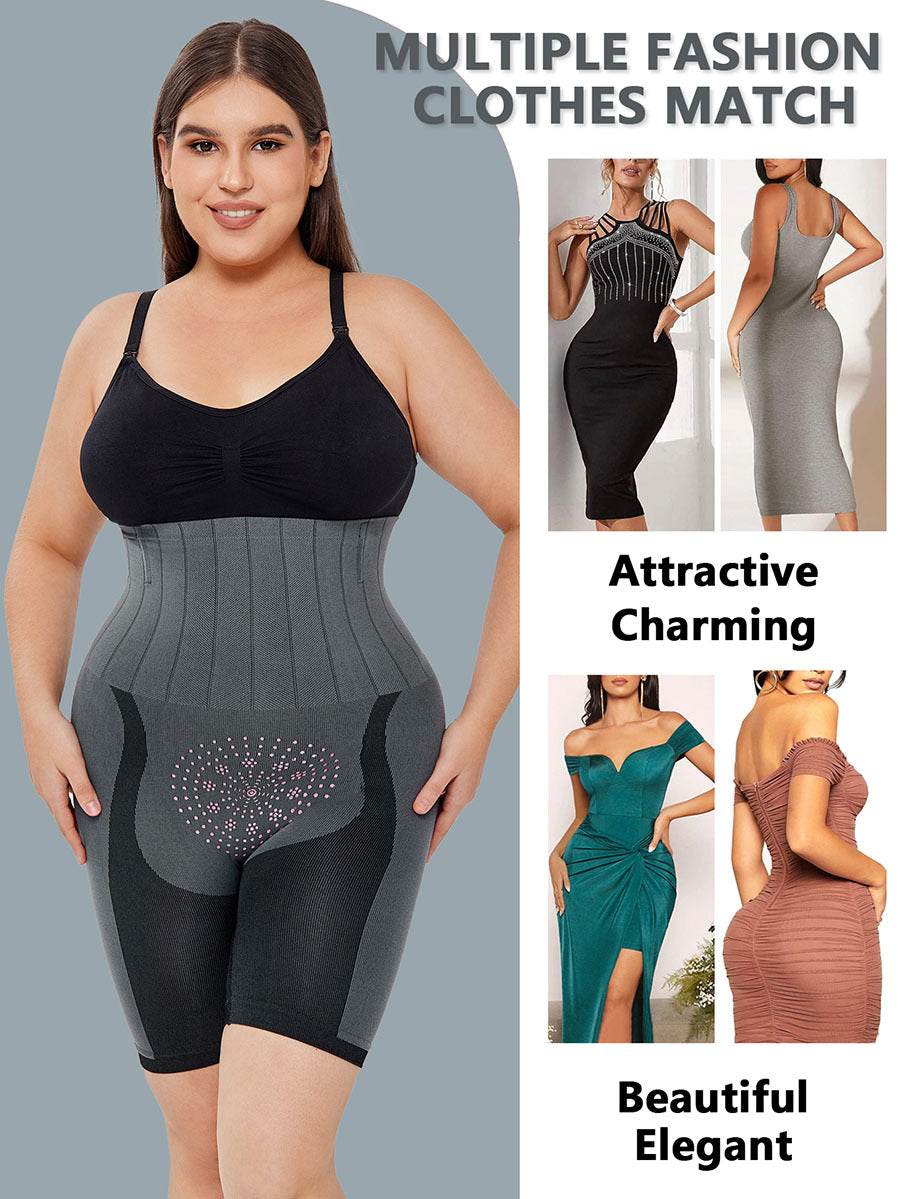 Quantum Energy Chip High Waist Shaping Shorts Underwear Thigh Slim Pants - Mubimart