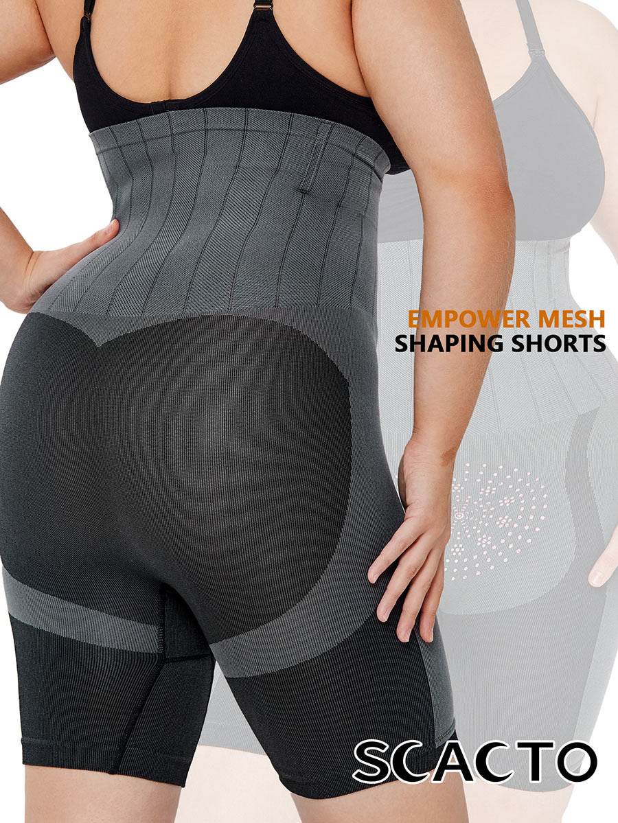 Quantum Energy Chip High Waist Shaping Shorts Underwear Thigh Slim Pants - Mubimart