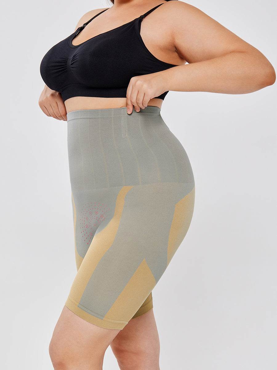 Quantum Energy Chip High Waist Shaping Shorts Underwear Thigh Slim Pants - Mubimart