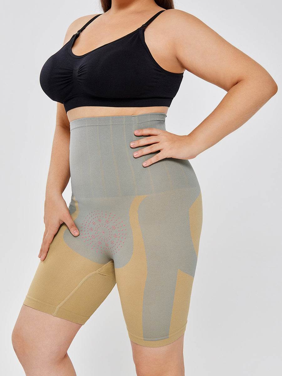Quantum Energy Chip High Waist Shaping Shorts Underwear Thigh Slim Pants - Mubimart