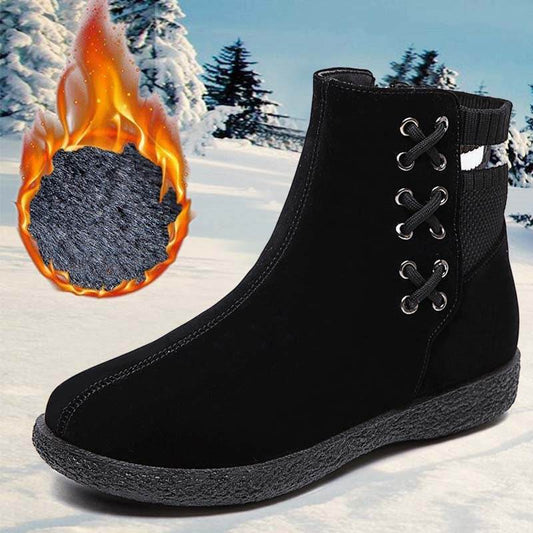 Platform and fleece ankle boots - Mubimart