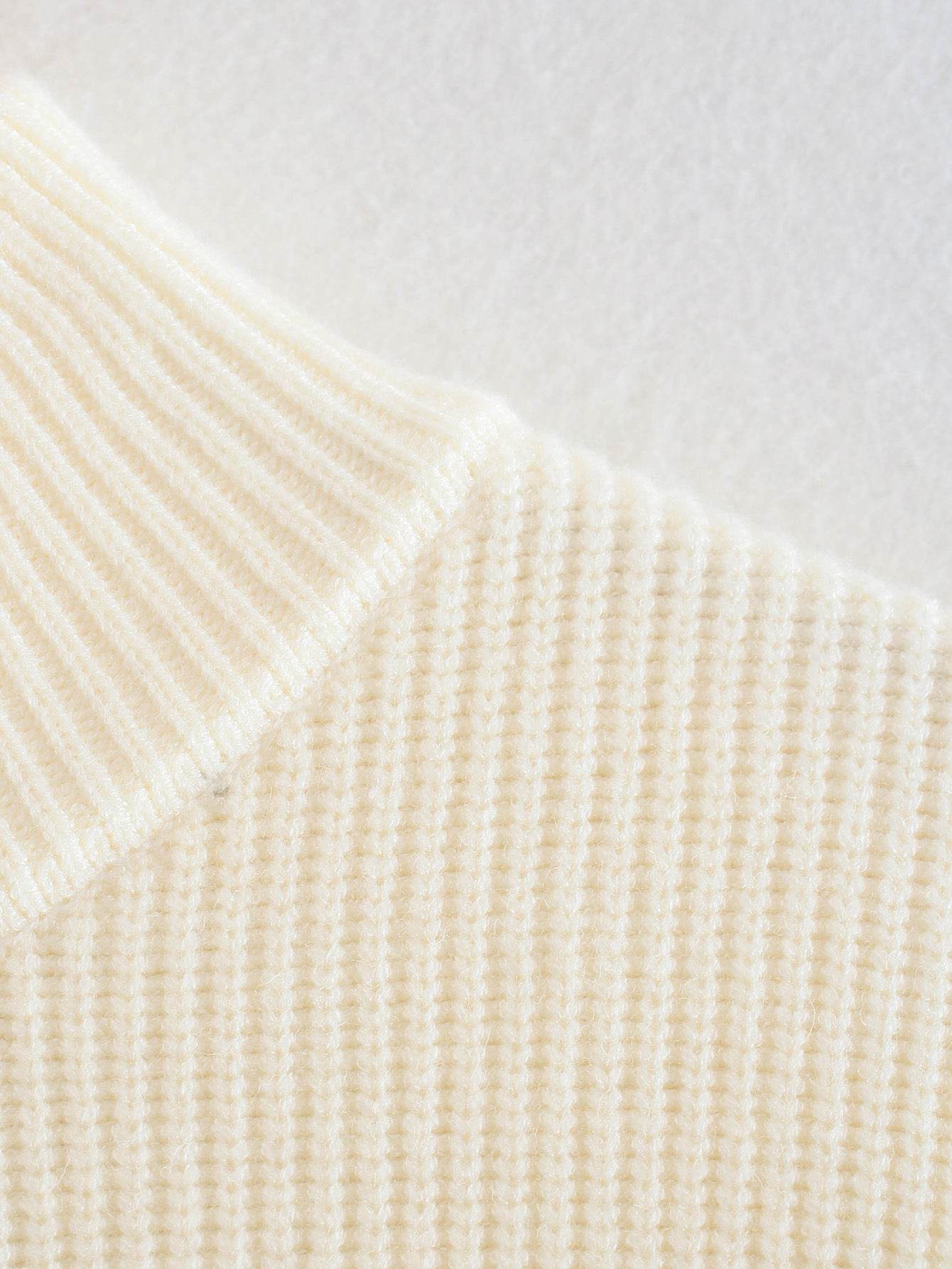Striped Splicing KnitweMens Cardigans and Zip-up Sweatersar Zip-up Turtleneck Sweater - Mubimart