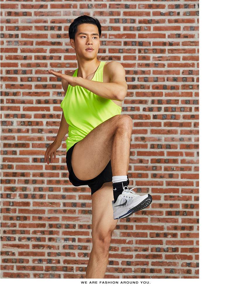 Running Racing Shorts Quick-drying Exercise Workout Training Shorts - Mubimart