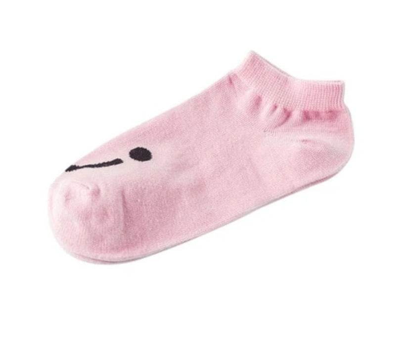 Cute cotton socks low-cut non-slip ladies boat socks - Mubimart